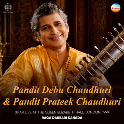 The cover of Live at the Queen Elizabeth Hall, London, 1999 by Debu Chaudhuri & Prateek Chaudhuri