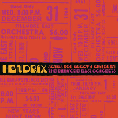The cover of Songs for Groovy Children: The Fillmore East Concerts by Jimi Hendrix