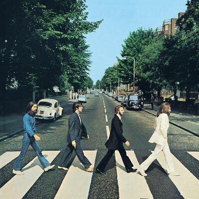 The cover of Abbey Road by The Beatles