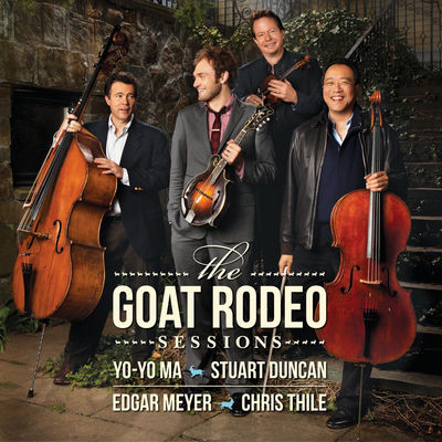 The cover of The Goat Rodeo Sessions by Yo-Yo Ma, Stuart Duncan, Edgar Meyer & Chris Thile