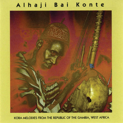 The cover of Kora Melodies from the Republic of the Gambia, West Africa by Alhaji Bai Konte