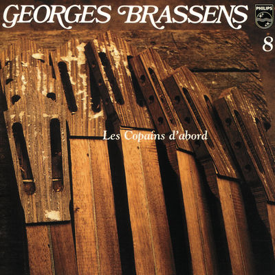 The cover of Les Copains d'abord by Georges Brassens