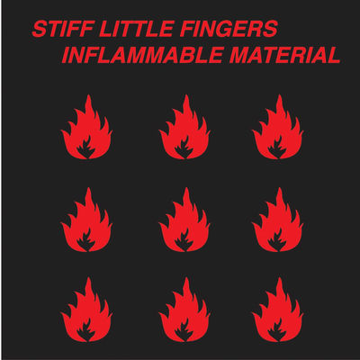 The cover of Inflammable Material by Stiff Little Fingers