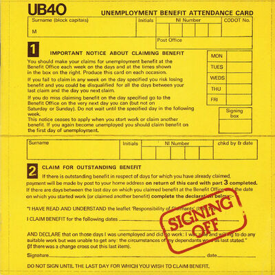 The cover of Signing Off by UB40
