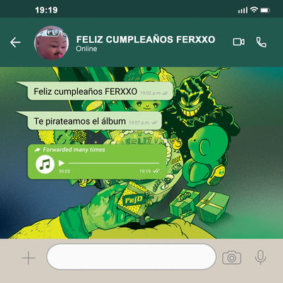 The cover of Feliz Cumpleaños Ferxxo Te Pirateamos el Álbum by Feid