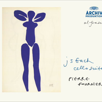 The cover of Bach: The Cello Suites by Pierre Fournier