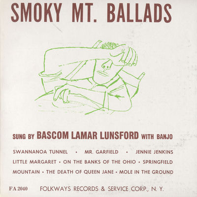 The cover of Smoky Mountain Ballads by Bascom Lamar Lunsford