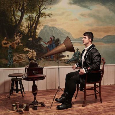 The cover of Wolastoqiyik Lintuwakonawa by Jeremy Dutcher