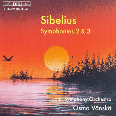 The cover of Sibelius: Symphonies Nos. 2 and 3 by Lahti Symphony Orchestra