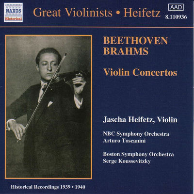 Cover von „Beethoven & Brahms: Violin Concertos“ von Jascha Heifetz