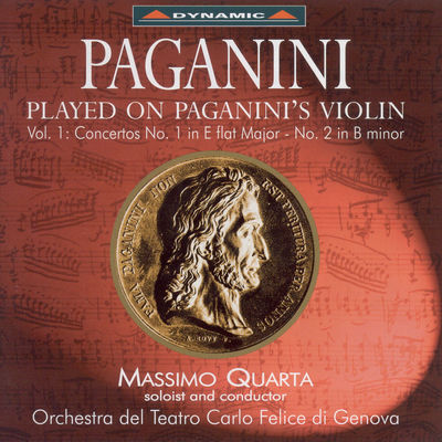 The cover of Paganini Played on Paganini's Violin, Vol. 1 by Massimo Quarta