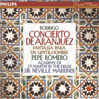 The cover of Rodrigo: Concierto de Aranjuez; Fantasía para un gentilhombre by Pepe Romero