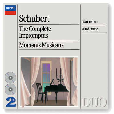 The cover of Schubert: The Complete Impromptus; Moments musicaux by Alfred Brendel