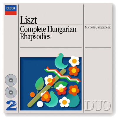 The cover of Liszt: Complete Hungarian Rhapsodies by Michele Campanella