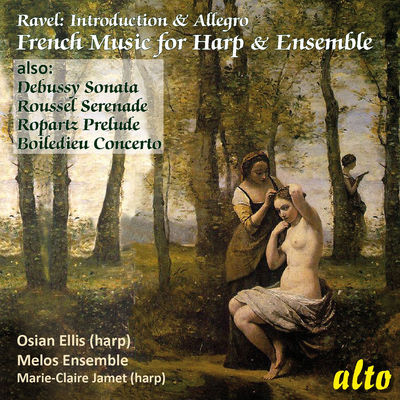 The cover of French Music for Harp & Ensemble by Osian Ellis
