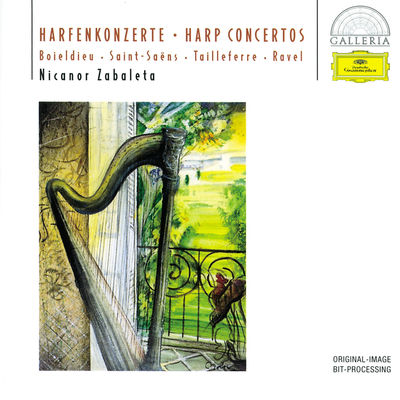 The cover of Boieldieu / Saint-Saëns / Tailleferre / Ravel: Harp Concertos by Nicanor Zabaleta