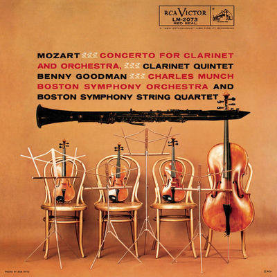 The cover of Mozart: Clarinet Concerto & Clarinet Quintet by Benny Goodman