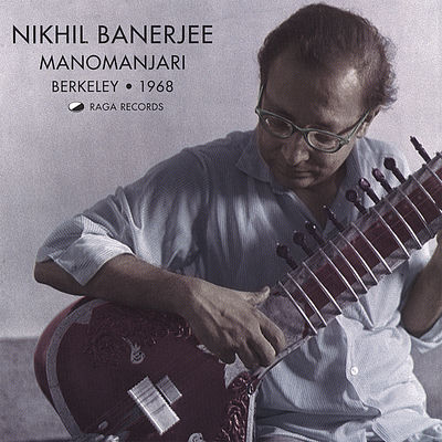 The cover of Manomanjari, Berkeley 1968 by Nikhil Banerjee