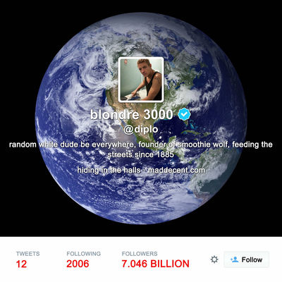 The cover of Random White Dude Be Everywhere by Diplo