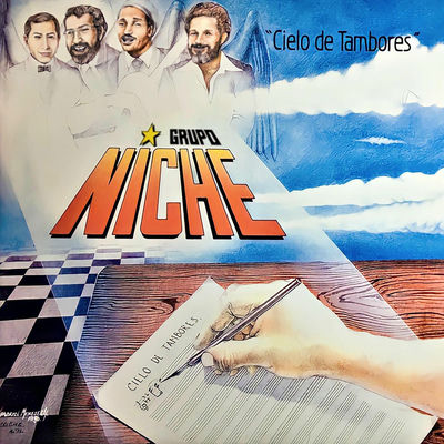 The cover of Cielo de Tambores by Grupo Niche