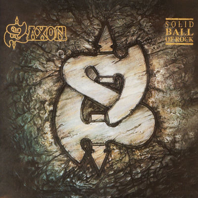 The cover of Solid Ball of Rock by Saxon
