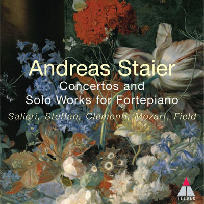 The cover of Concertos & Solo Works for Fortepiano by Andreas Staier