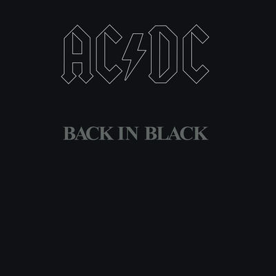 The cover of Back in Black by AC/DC