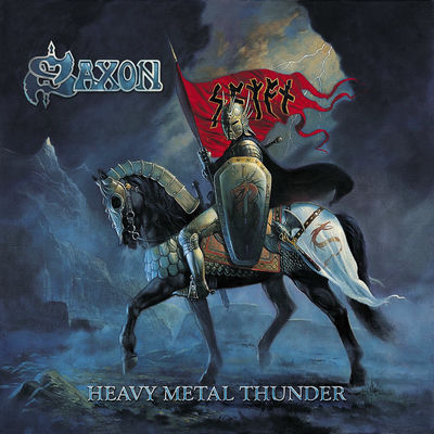 The cover of Heavy Metal Thunder by Saxon